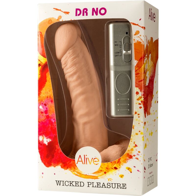 ALIVE DR. VIBRADOR DE PÊNIS SEM REALÍSTICO 18 CM