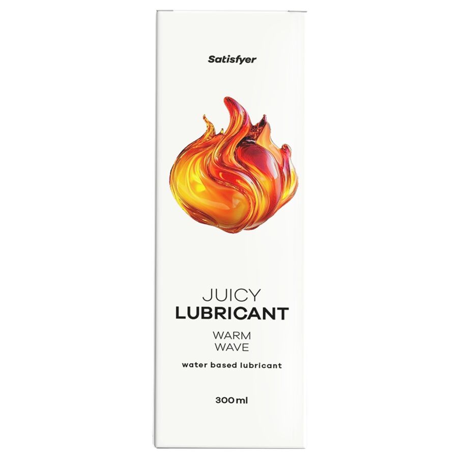 SATISFYER - LUBRIFICANTE À BASE DE ÁGUA JUICY WARM WAVE 300 ML