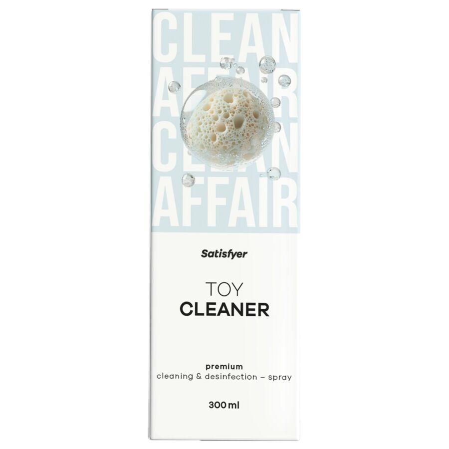 SATISFYER - SPRAY PREMIUM PARA LIMPEZA E DESINFECÇÃO DE BRINQUEDOS 300 ML