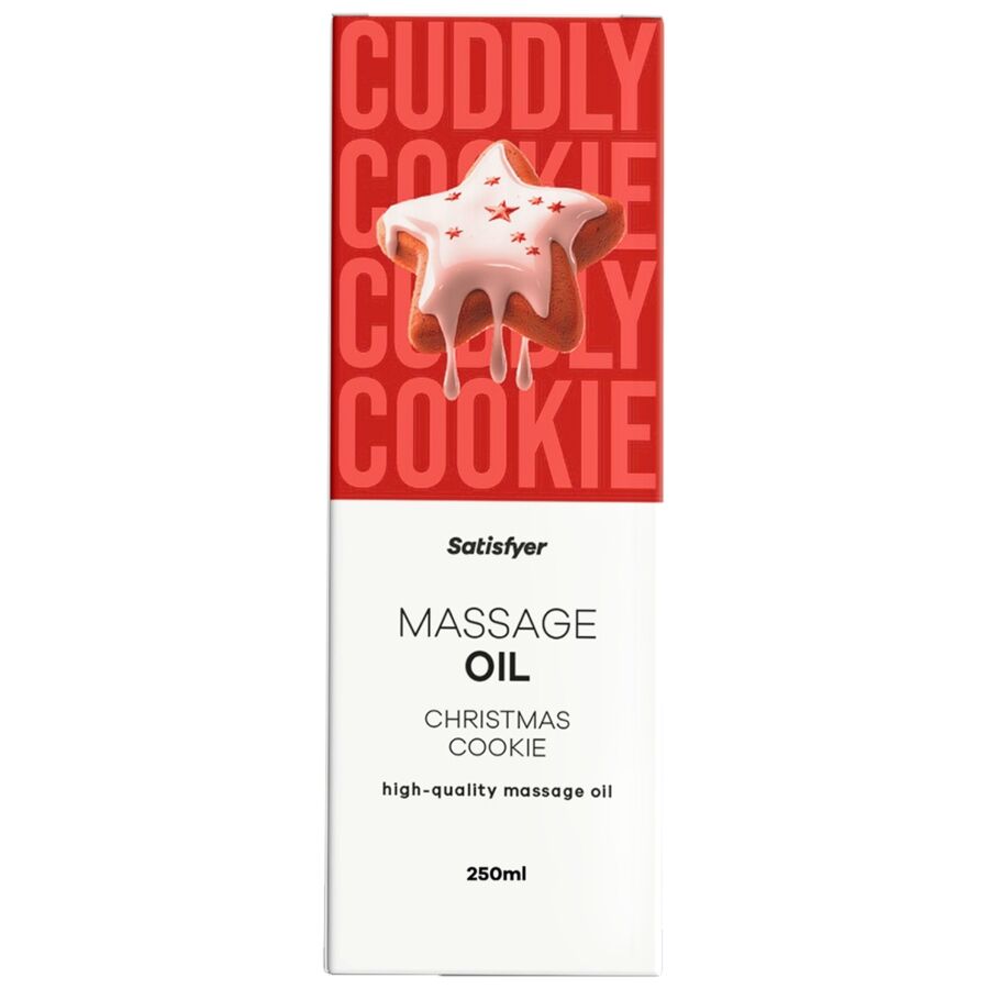 SATISFAÇÃO - ÓLEO DE MASSAGEM DE ALTA QUALIDADE COM AROMA DE BISCOITO DE NATAL 250 ML
