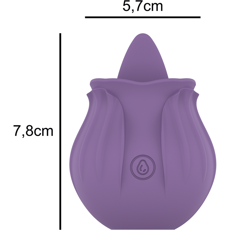 INTENSE - VIOLET CL TORIS STIMULATOR 10 VIBRATIONS LILS