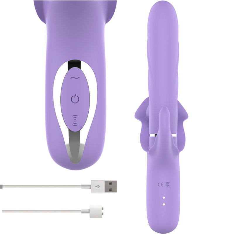 INTENSE - BILLIE VIBRADOR RECARREGÁVEL MULTIFUNÇÕES ROXO