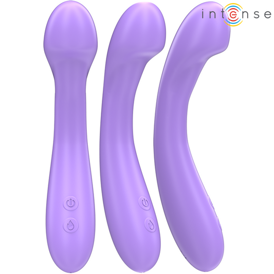 INTENSE - BECKY VIBRADOR 19 CM AQUECÍVEL 7 VIBRAÇÕES ROXO
