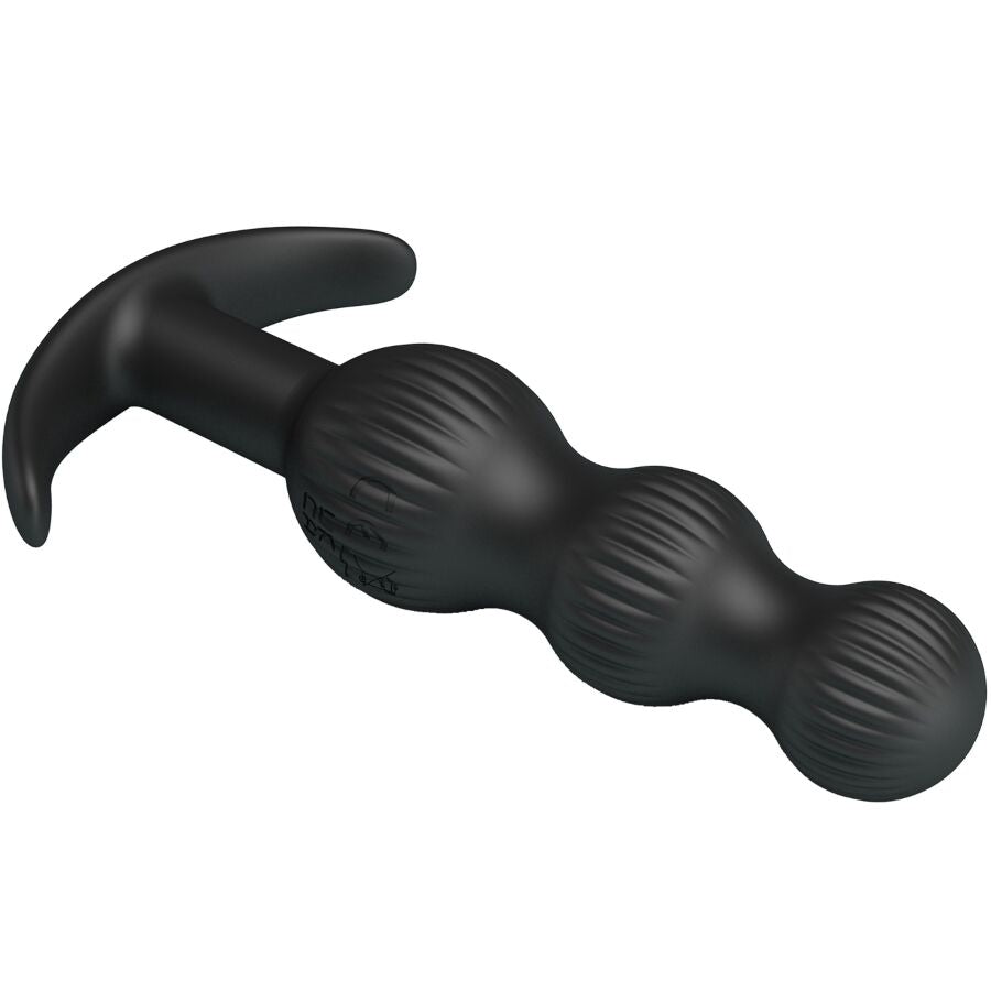 PRETTY LOVE - VIBRADOR ANAL SIDNEY 10 VIBRAÇÕES PRETO