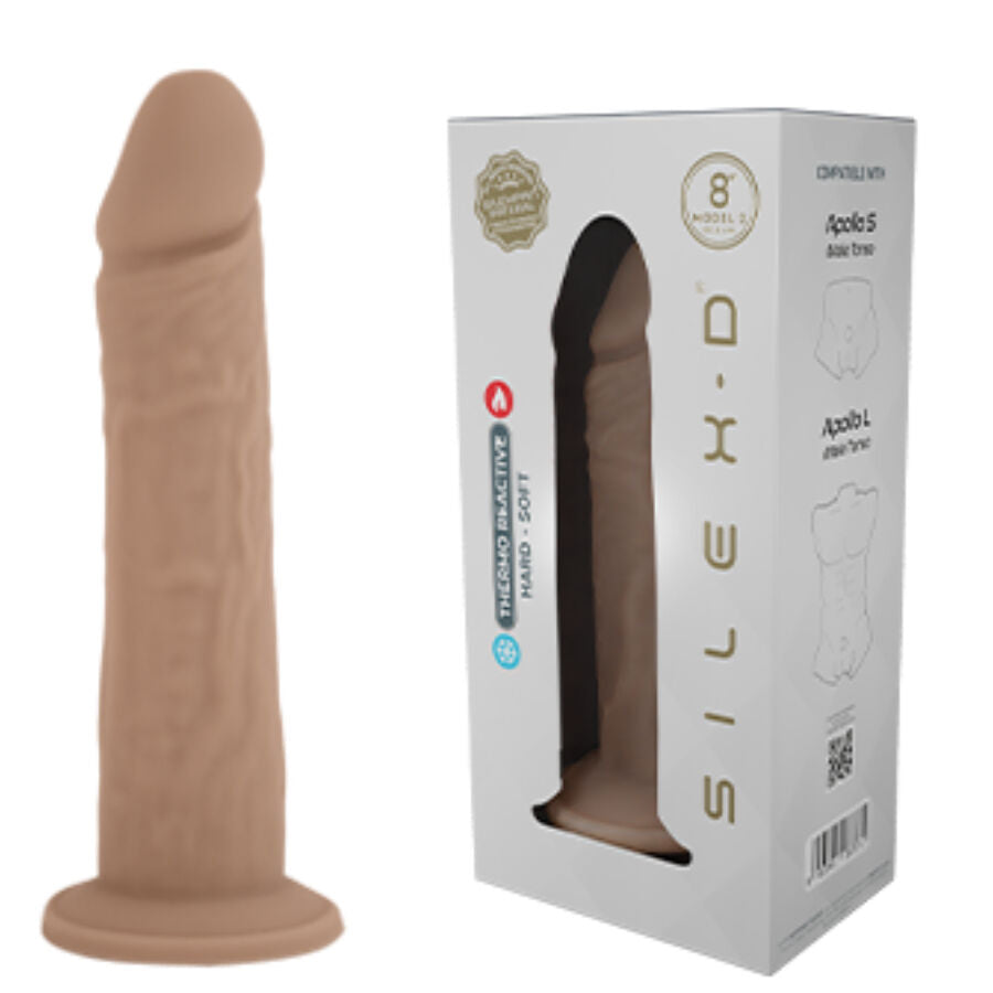 SILEXD - MODELO DE PÊNIS REALISTA 8 SILICONE LÍQUIDO 20,6 CM