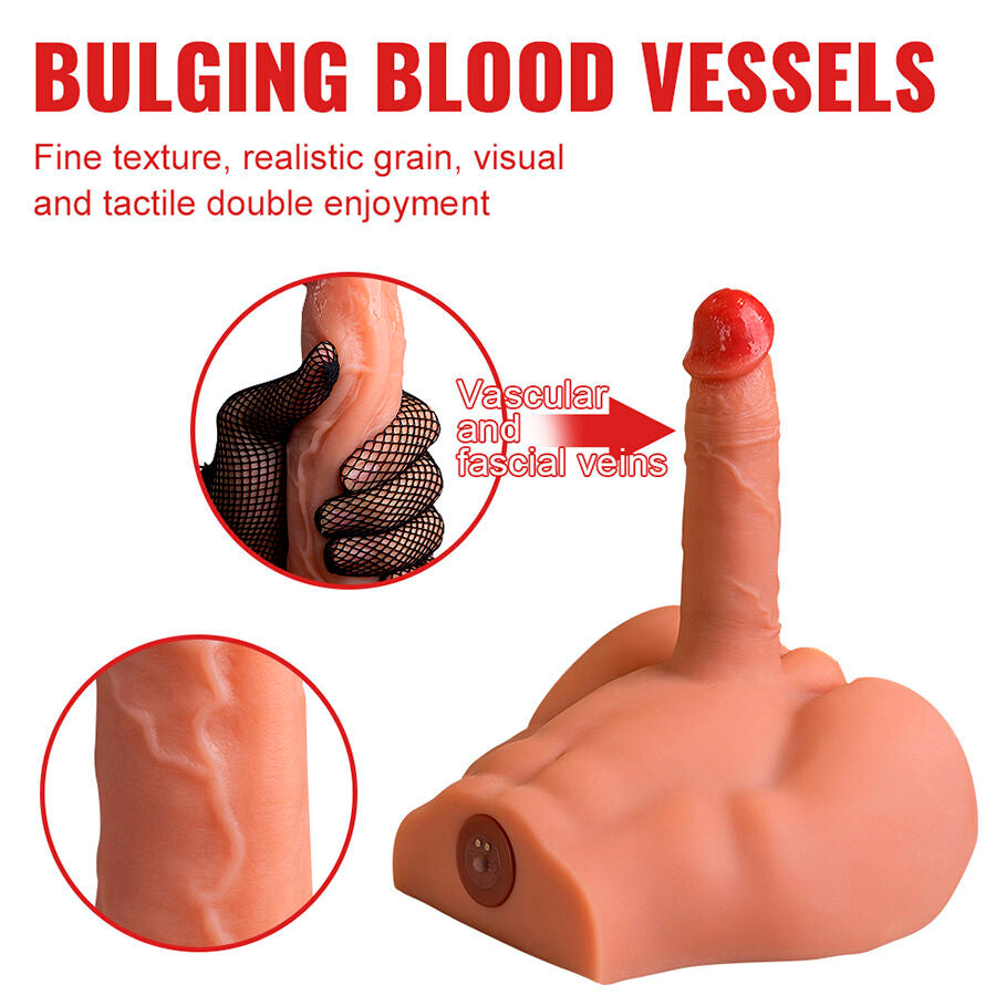 XISE - PEEL DILDO ASS DILDO REALISTA MASTURBADOR POSIÇÃO FRONTAL COM IMPULSO 17,5 CM