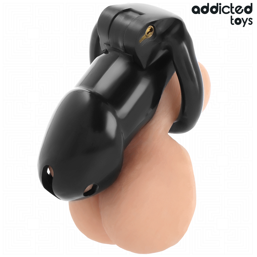 ADDICTED TOYS LOCKED - GAIOLA DE PÊNIS CELL MINDNIGHT TAMANHO L