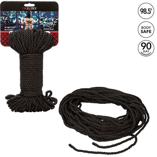 CALEXOTICS - SCANDAL CORDA BDSM PRETA 30 M