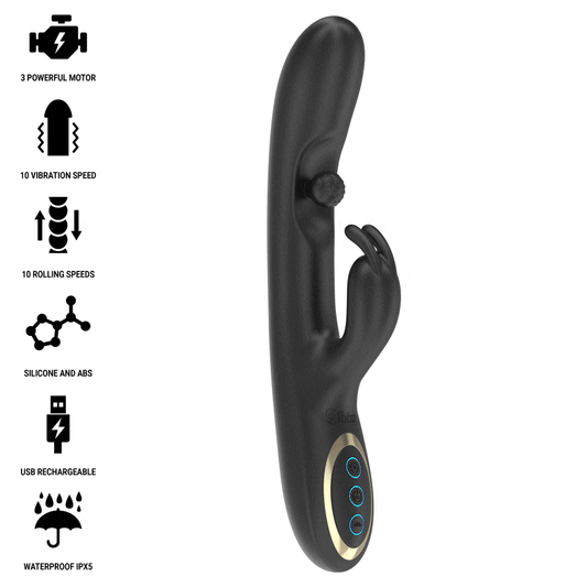 IBIZA - PODEROSO VIBRADOR RABBIT COM PÉROLA ROLANTE MASSAGEADORA
