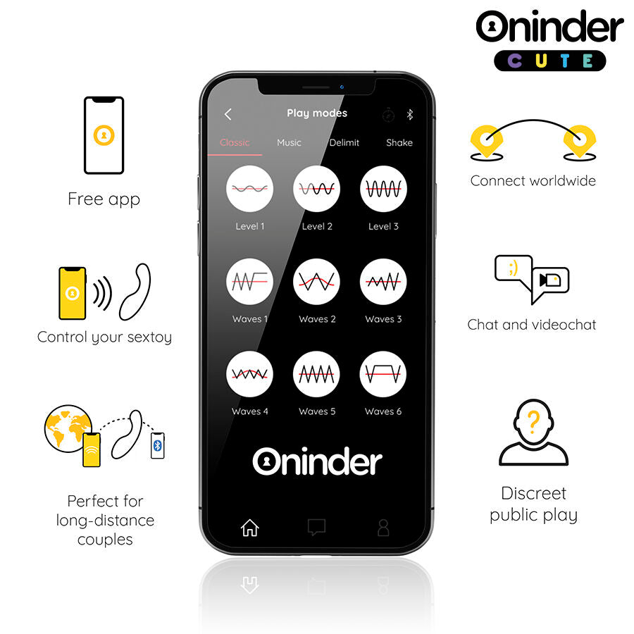 ONINDER CUTE - LOVE BUDDY MASTER VIBRADOR DE PONTO G - APLICATIVO MUNDIAL GRATUITO