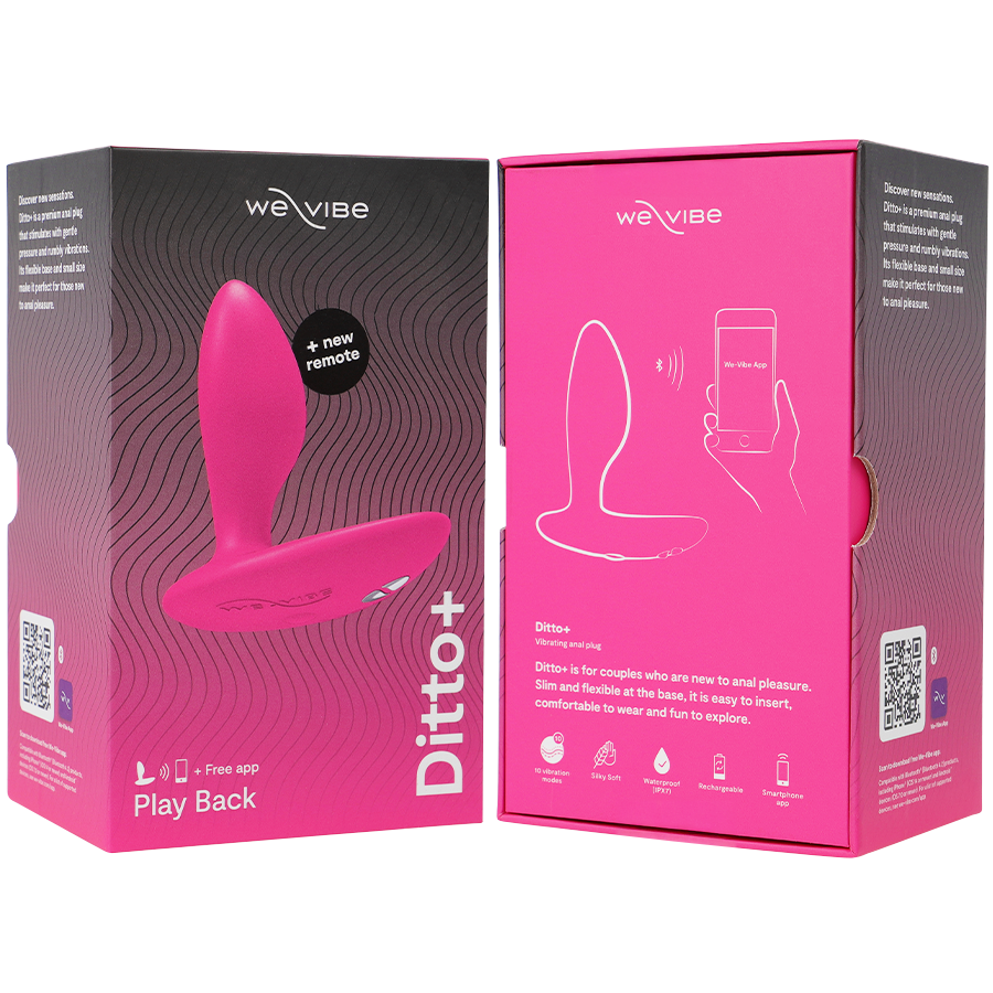 WE-VIBE - DITTO+ VIBRADOR ANAL PLUG ROSA