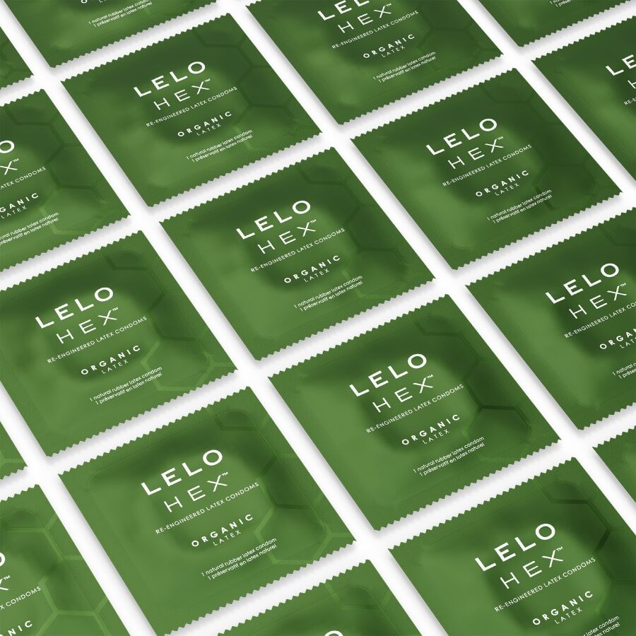 LELO - CAIXA DE PRESERVATIVOS ORGÂNICOS HEX 12 UNIDADES