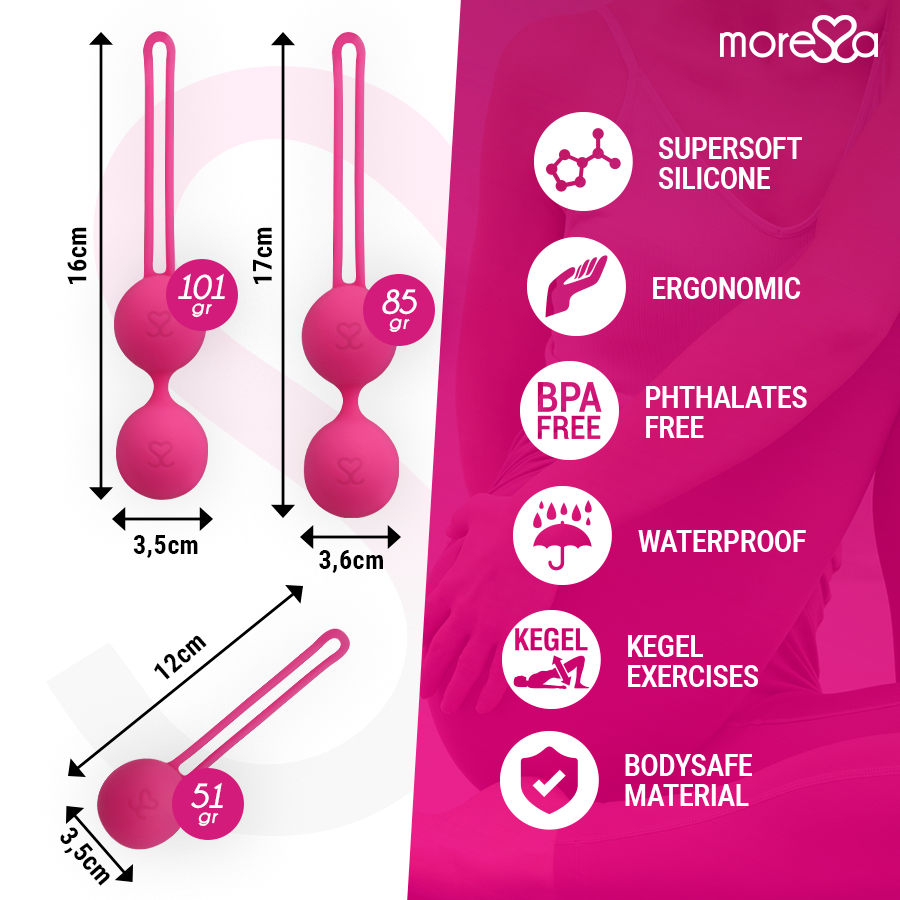 MORESSA - CONJUNTO OSIAN PREMIUM SILICONE ROSA