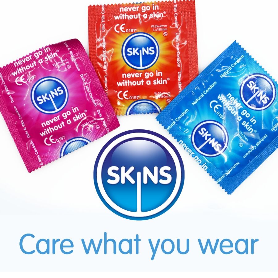 SKINS - PACOTE COM 8 PRESERVATIVOS PREMIUM VARIADOS