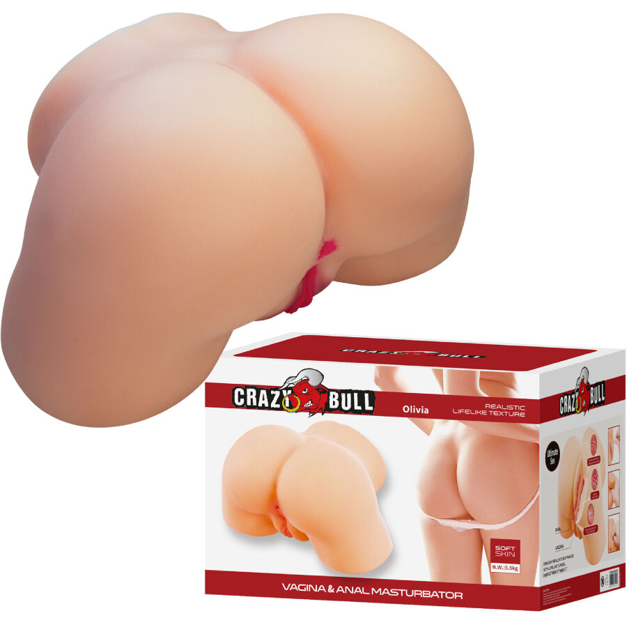 CRAZY BULL - OLIVIA REALISTA BUNDA FEMININA VAGINA E ANAL 5,5 KG