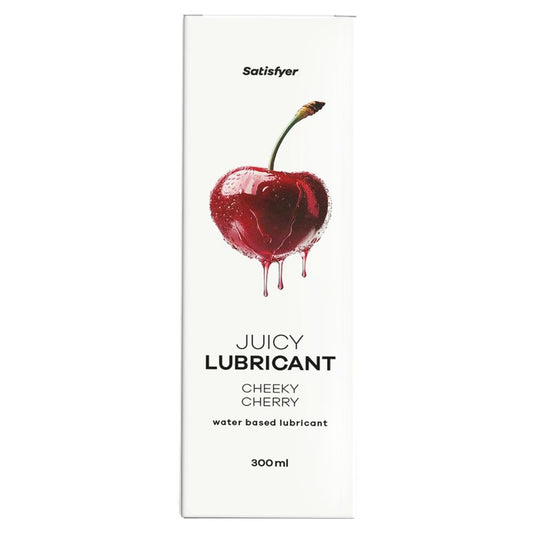 SATISFYER - LUBRIFICANTE À BASE DE ÁGUA JUICY CHEEKY CHERRY 300 ML