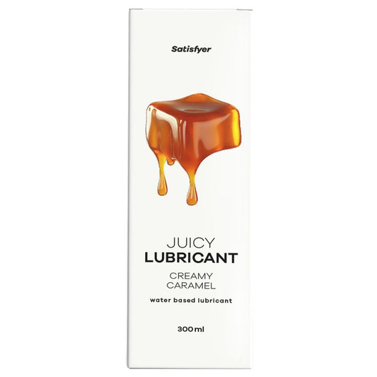 SATISFYER - LUBRIFICANTE À BASE DE ÁGUA COM SABOR CREMOSO DE CARAMELO 300 ML