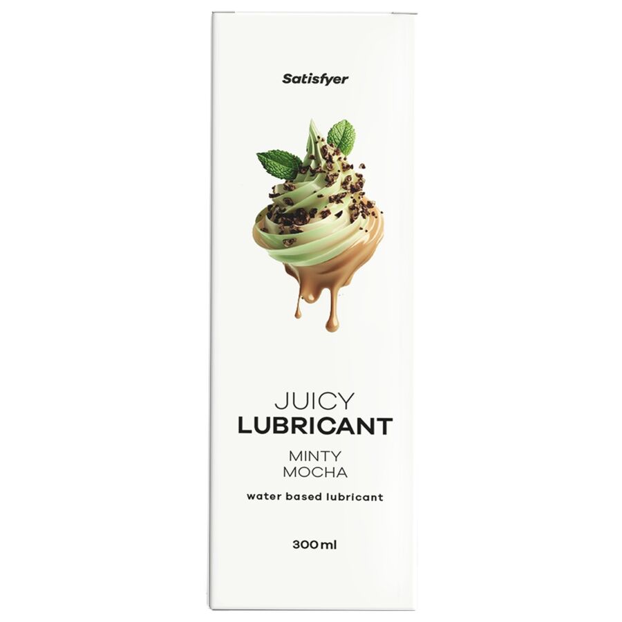 SATISFYER - LUBRIFICANTE À BASE DE ÁGUA COM SABOR DE MOCHA E MENTA 300 ML