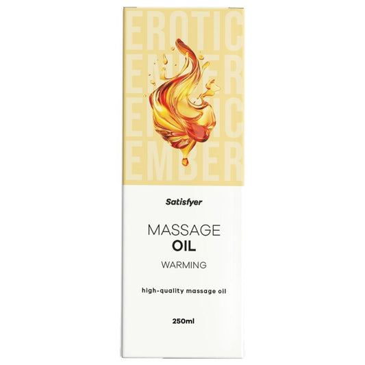 SATISFYER  - ÓLEO DE MASSAGEM AQUECEDOR DE ALTA QUALIDADE 250 ML
