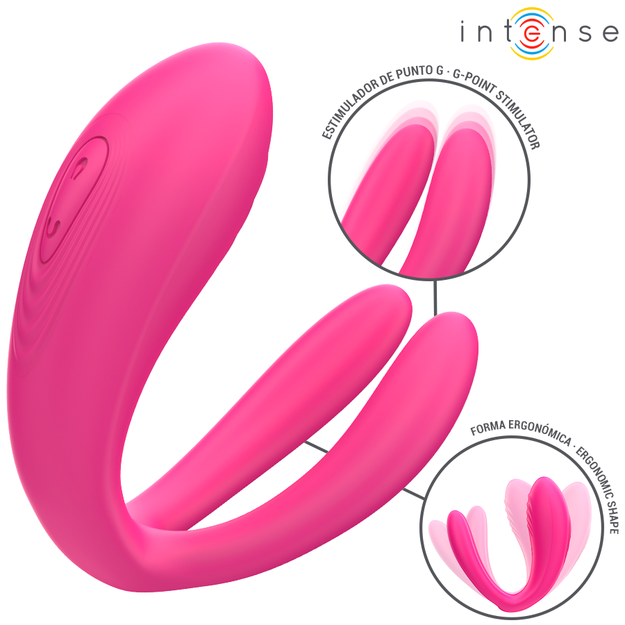 INTENSE - JULIA VIBRADOR DUPLO COM CONTROLE REMOTO