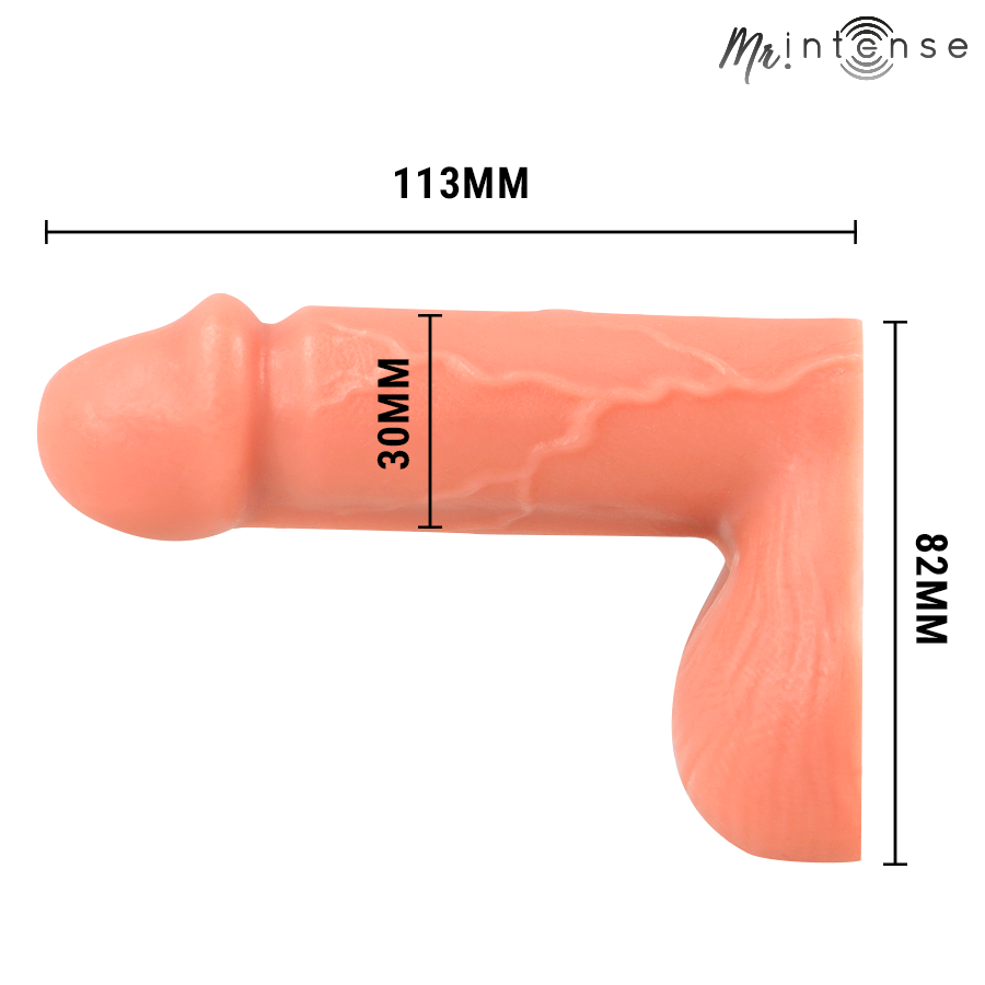 MR INTENSE - FLOPPY PACKER PÊNIS FLACIDO REALISTA COM TESTÍCULOS TAMANHO S