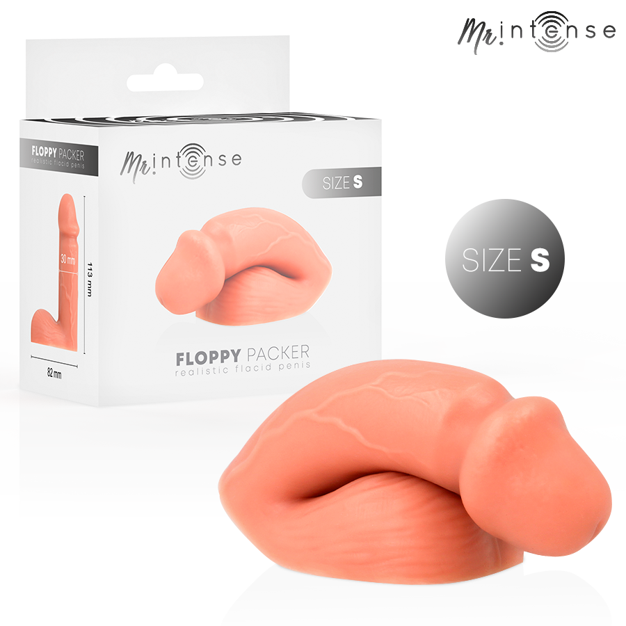 MR INTENSE - FLOPPY PACKER PÊNIS FLACIDO REALISTA COM TESTÍCULOS TAMANHO S