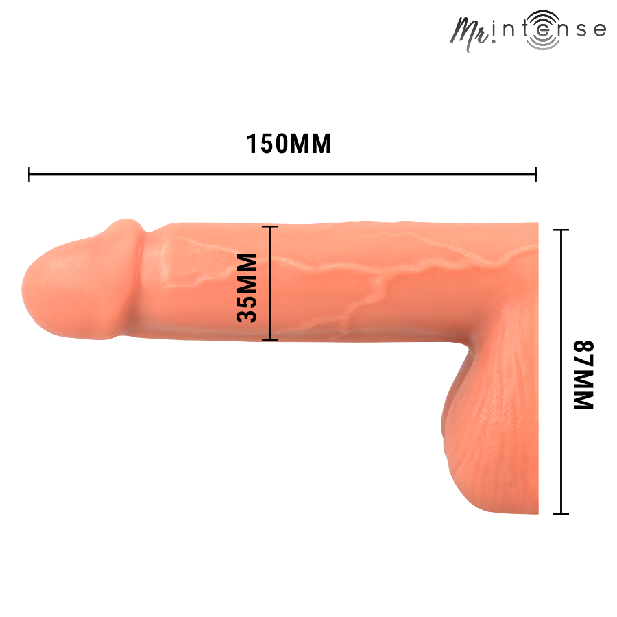 MR INTENSE - FLOPPY PACKER PÊNIS FLACIDO REALISTA COM TESTÍCULOS TAMANHO M