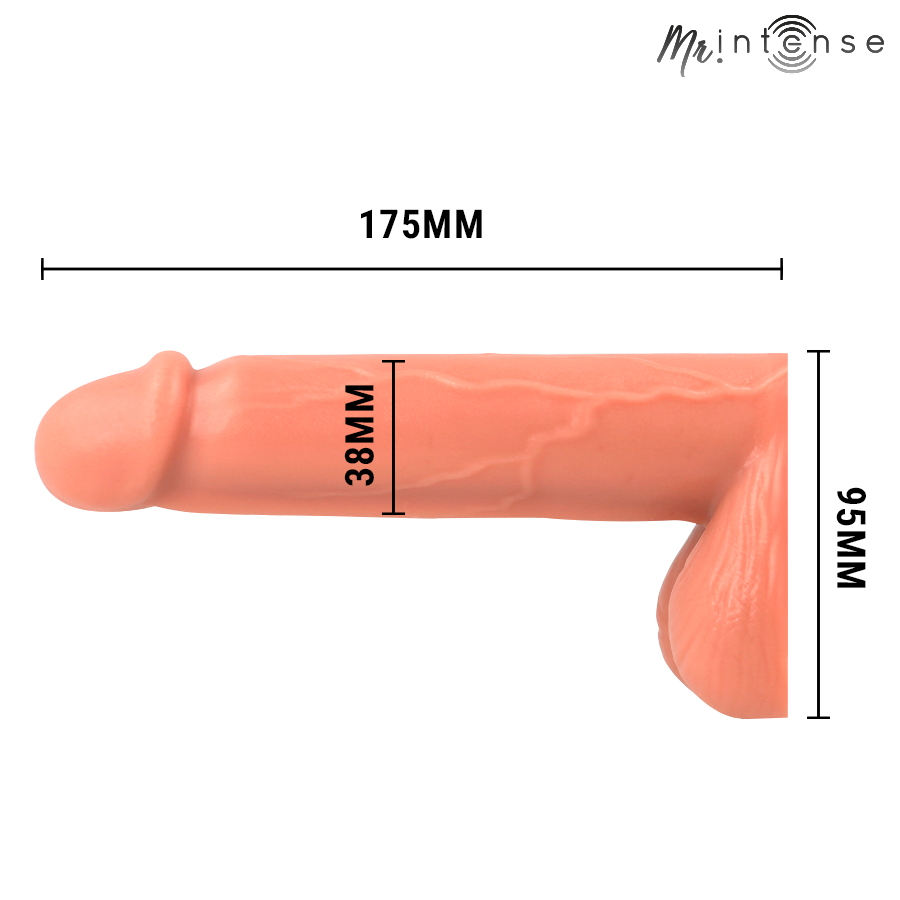 MR INTENSE - FLOPPY PACKER PÊNIS FLACIDO REALISTA COM TESTÍCULOS TAMANHO L