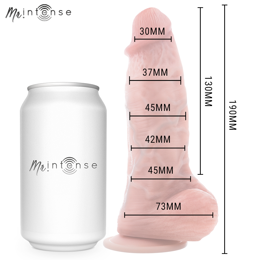 MR INTENSE - SPENCER PÊNIS PEQUENO ULTRARREALISTA COM TESTÍCULOS 19 CM