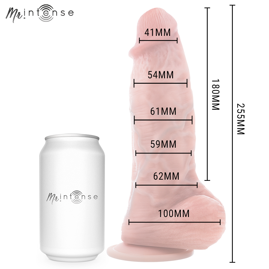 MR INTENSE - SPENCER PÊNIS GRANDE ULTRARREALISTA COM TESTÍCULOS 25,5 CM