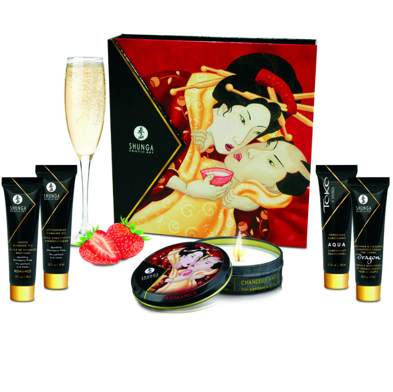 SHUNGA - KIT SECRETO DE MORANGOS E CAVA DE GUEIXA