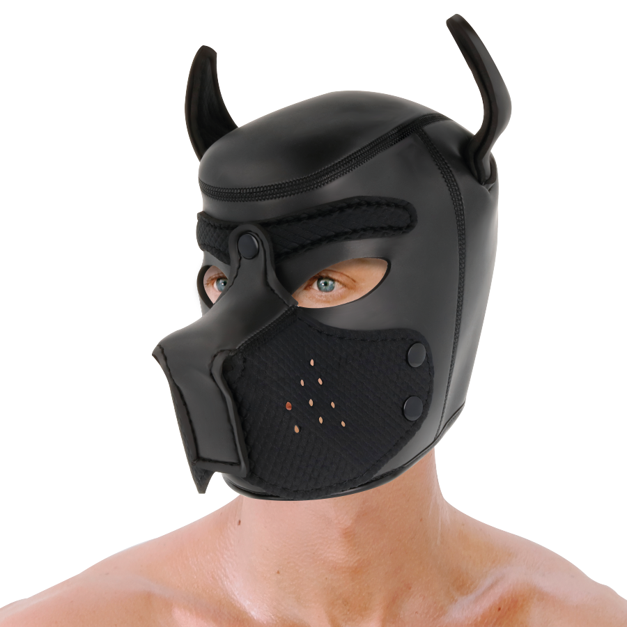 DARKNESS - MASCARA DE NEOPRENE PARA CES COM FOCINHO REMOVÍVEL M
