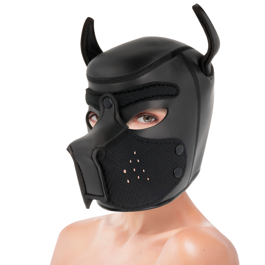 DARKNESS - MASCARA DE NEOPRENE PARA CES COM FOCINHO REMOVÍVEL M